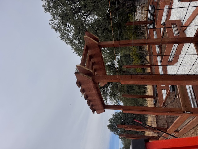 Pergola construction detail