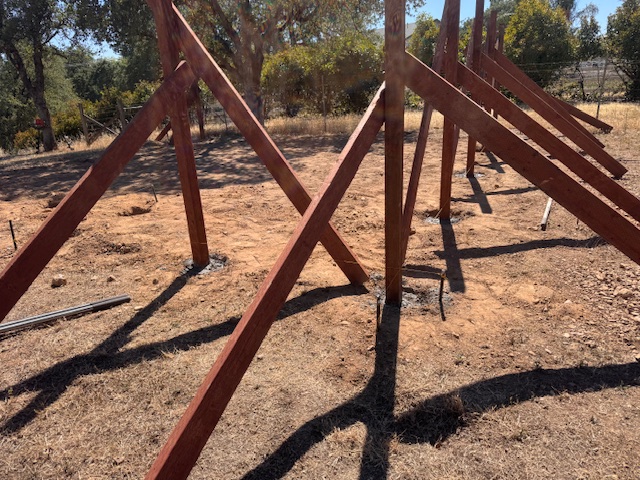 Redwood post construction